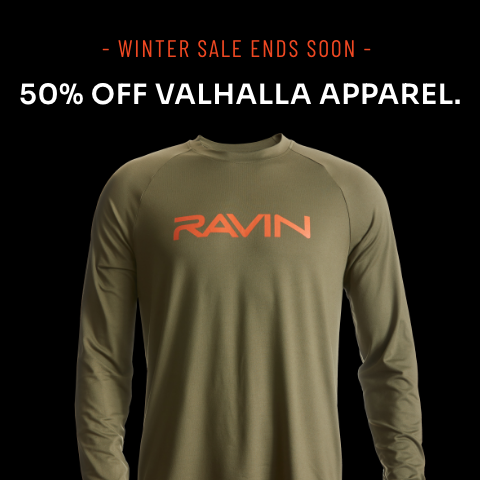 Ravin Valhalla apparel promotional graphic